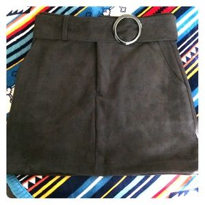 NWOT Faux Suede skirt